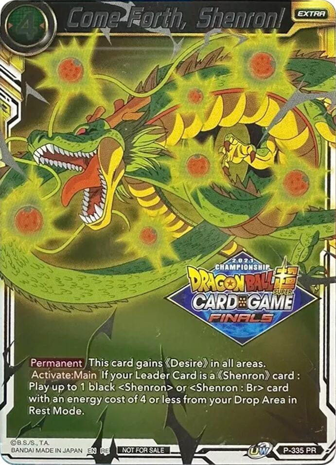 Come Forth, Shenron! (Championship Pack 2021 Vault Set) (P-335) [Tournament Promotion Cards] | Black Swamp Games