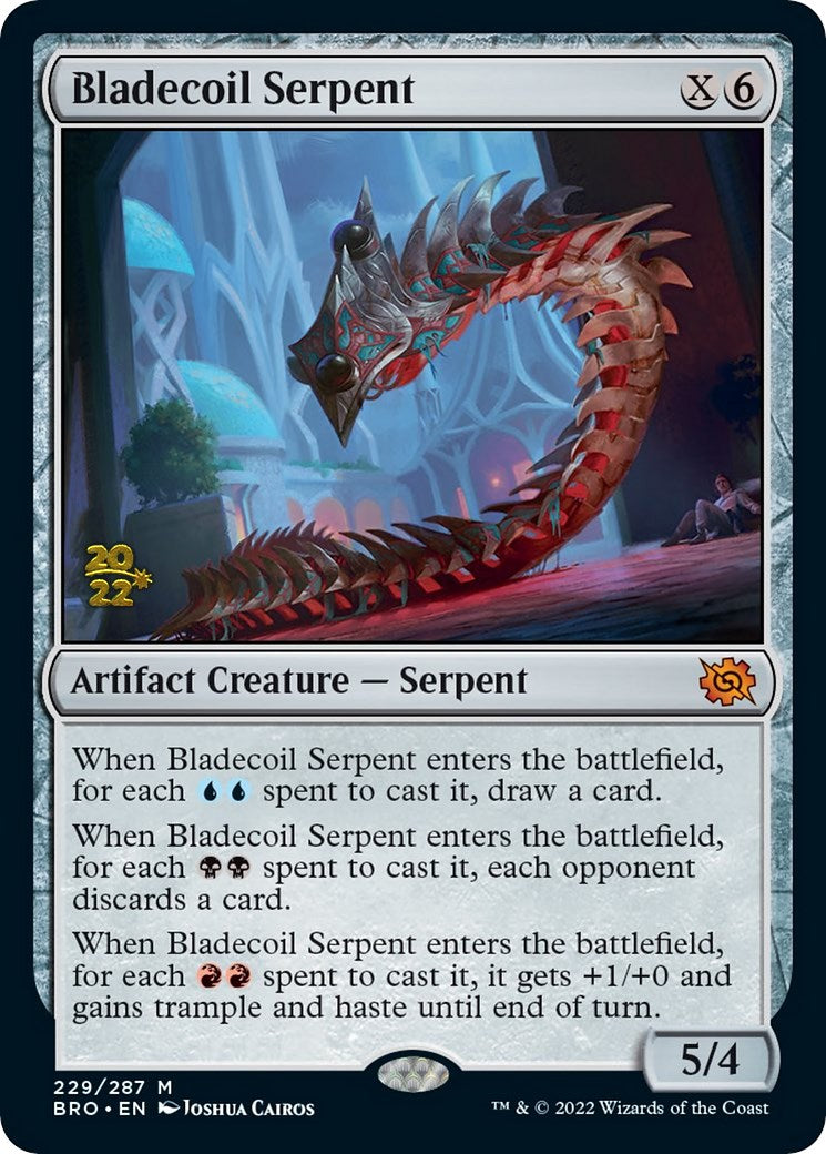 Bladecoil Serpent [The Brothers' War Prerelease Promos] | Black Swamp Games
