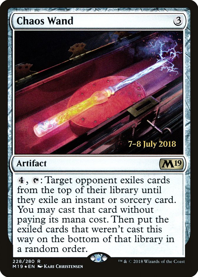 Chaos Wand [Core Set 2019 Prerelease Promos] | Black Swamp Games