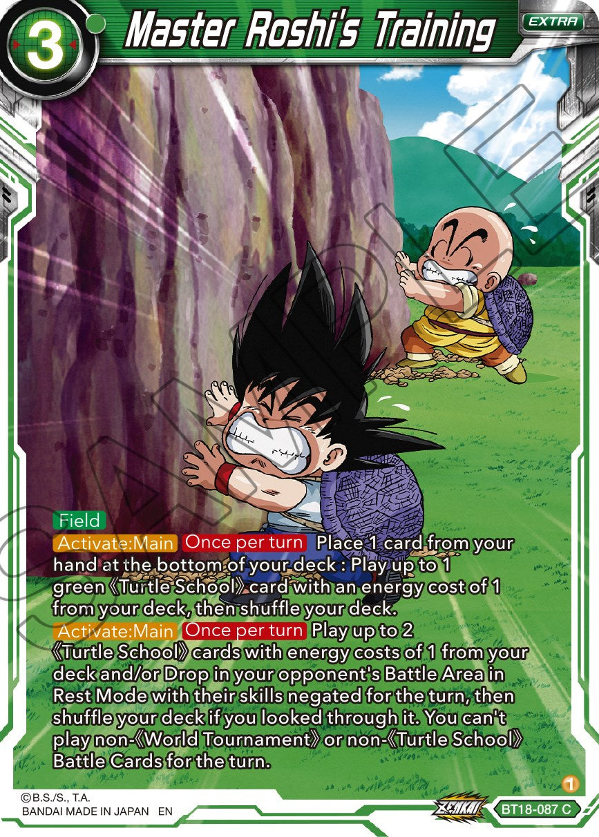 Master Roshi's Training (BT18-087) [Dawn of the Z-Legends] | Black Swamp Games
