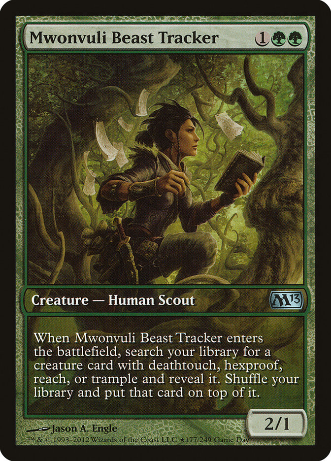 Mwonvuli Beast Tracker (Game Day) [Magic 2013 Promos] | Black Swamp Games