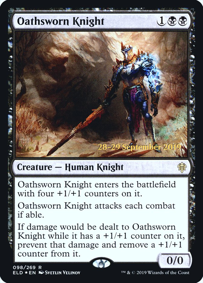Oathsworn Knight [Throne of Eldraine Prerelease Promos] | Black Swamp Games
