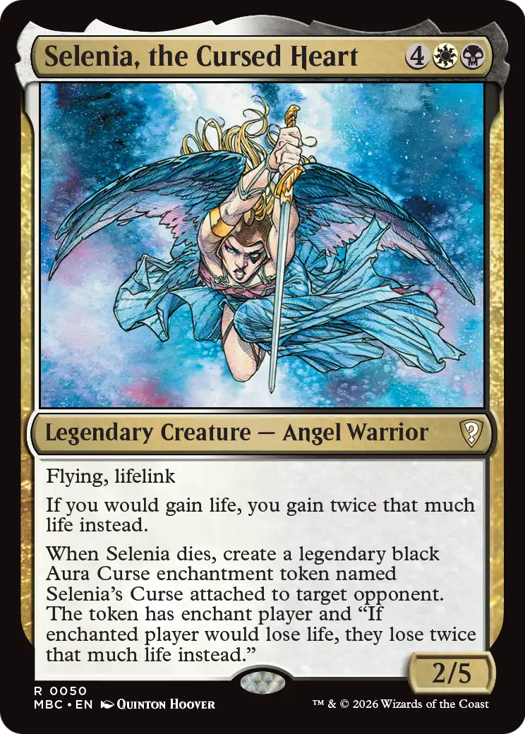 Selenia, the Cursed Heart [Mystery Booster: Commander Edition] | Black Swamp Games