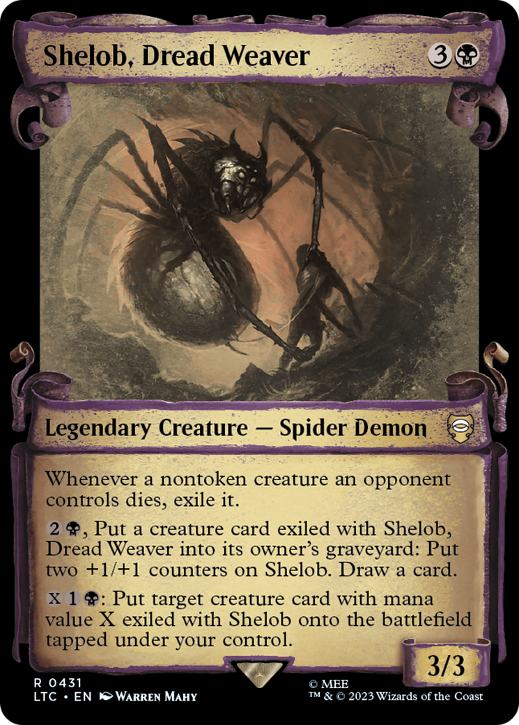 Shelob, Dread Weaver [The Lord of the Rings: Tales of Middle-Earth Commander Showcase Scrolls] | Black Swamp Games