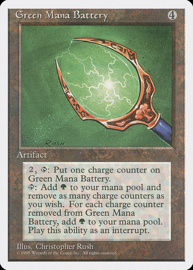 Green Mana Battery [Fourth Edition] | Black Swamp Games
