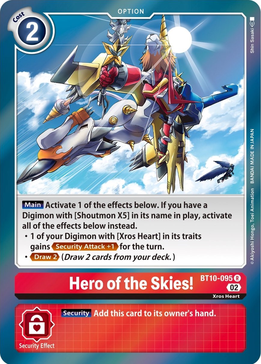 Hero of the Skies! [BT10-095] [Xros Encounter] | Black Swamp Games