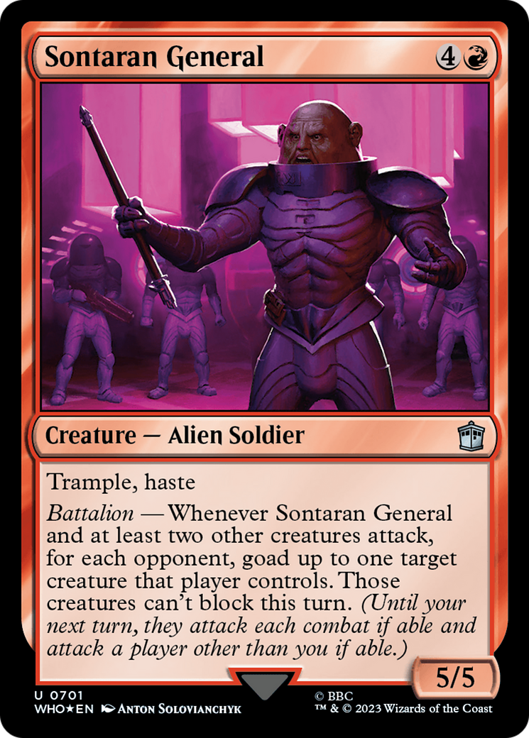 Sontaran General (Surge Foil) [Doctor Who] | Black Swamp Games