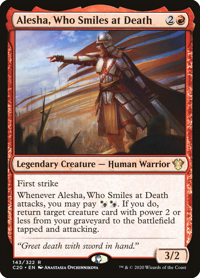 Alesha, Who Smiles at Death [Commander 2020] | Black Swamp Games