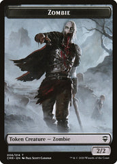Salamander Warrior // Zombie Double-Sided Token [Commander Legends Tokens] | Black Swamp Games