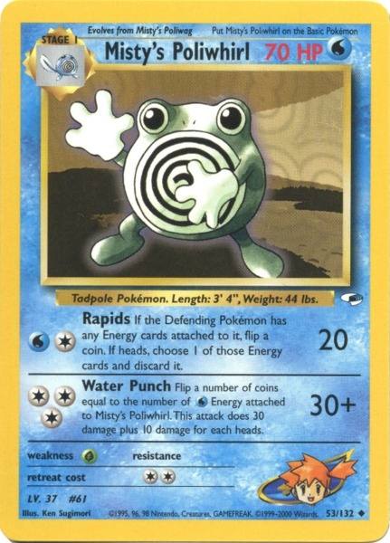 Misty's Poliwhirl (53/132) [Gym Heroes Unlimited] | Black Swamp Games