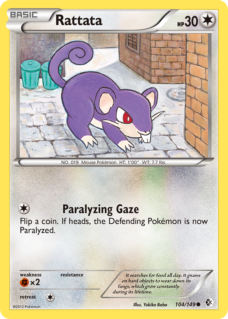 Rattata (104/149) [Black & White: Boundaries Crossed] | Black Swamp Games