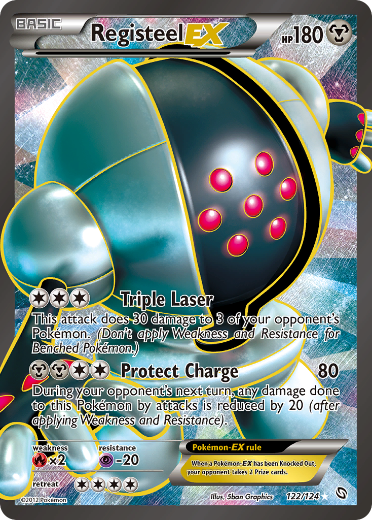 Registeel EX (122/124) [Black & White: Dragons Exalted] | Black Swamp Games