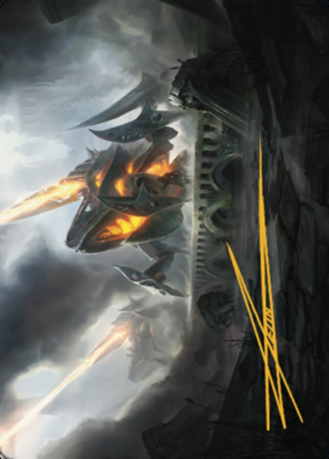 Skitterbeam Battalion Art Card (Gold-Stamped Signature) [The Brothers' War Art Series] | Black Swamp Games
