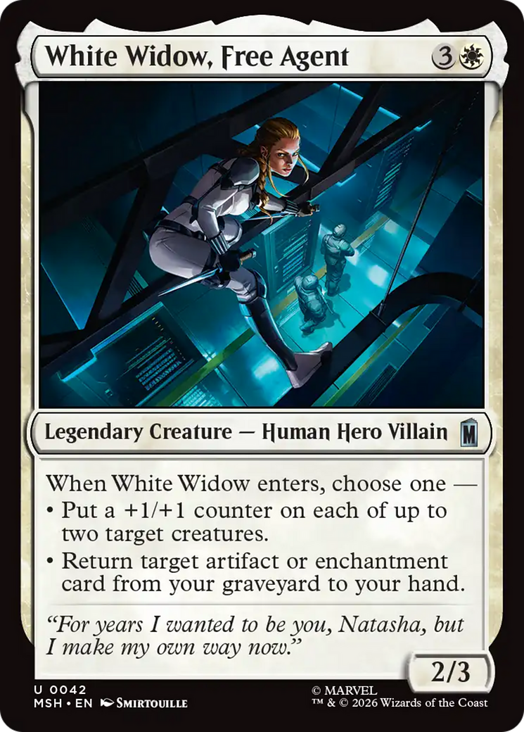White Widow, Free Agent [Marvel Super Heroes] | Black Swamp Games