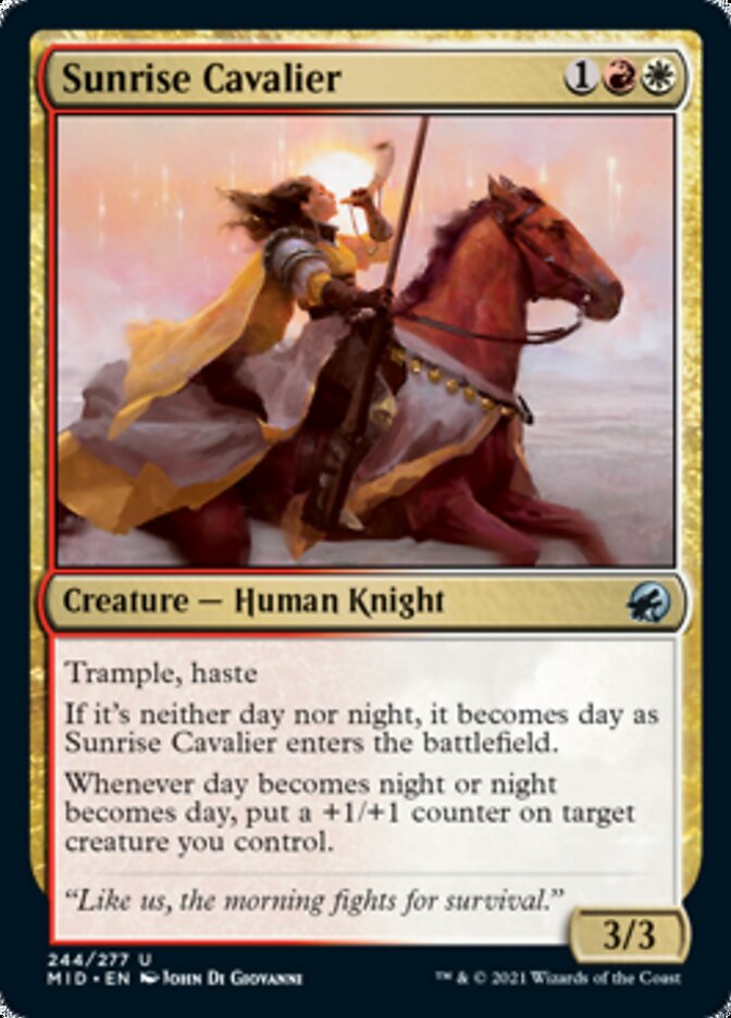 Sunrise Cavalier [Innistrad: Midnight Hunt] | Black Swamp Games