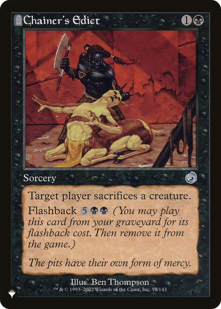 Chainer's Edict [The List] | Black Swamp Games