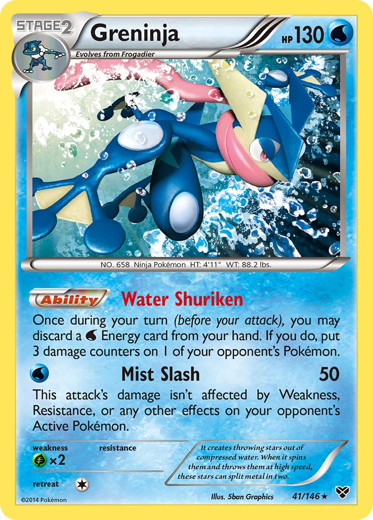 Greninja (41/146) (Cosmos Holo) (Blister Exclusive) [XY: Base Set] | Black Swamp Games