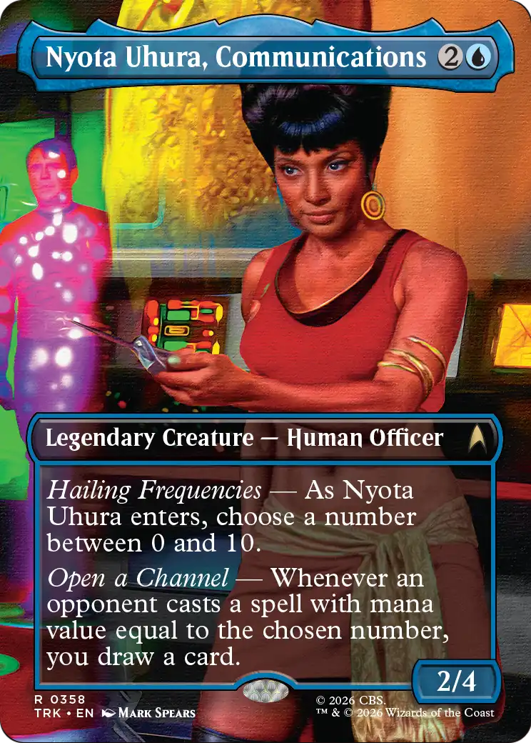 Nyota Uhura, Communications Officer (Borderless) [Star Trek] | Black Swamp Games