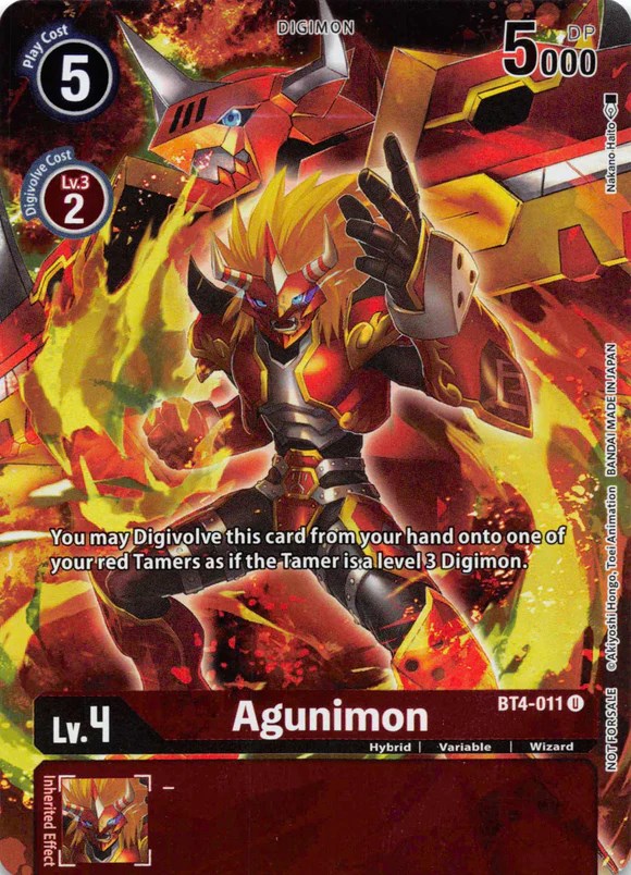 Agunimon [BT4-011] (Tamer's Evolution Box 2) [Great Legend Promos] | Black Swamp Games