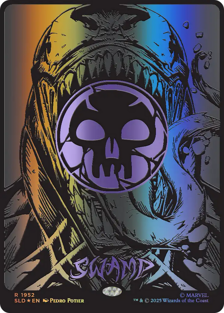 Swamp (1952) (Raised Foil) [Secret Lair Drop Series] | Black Swamp Games