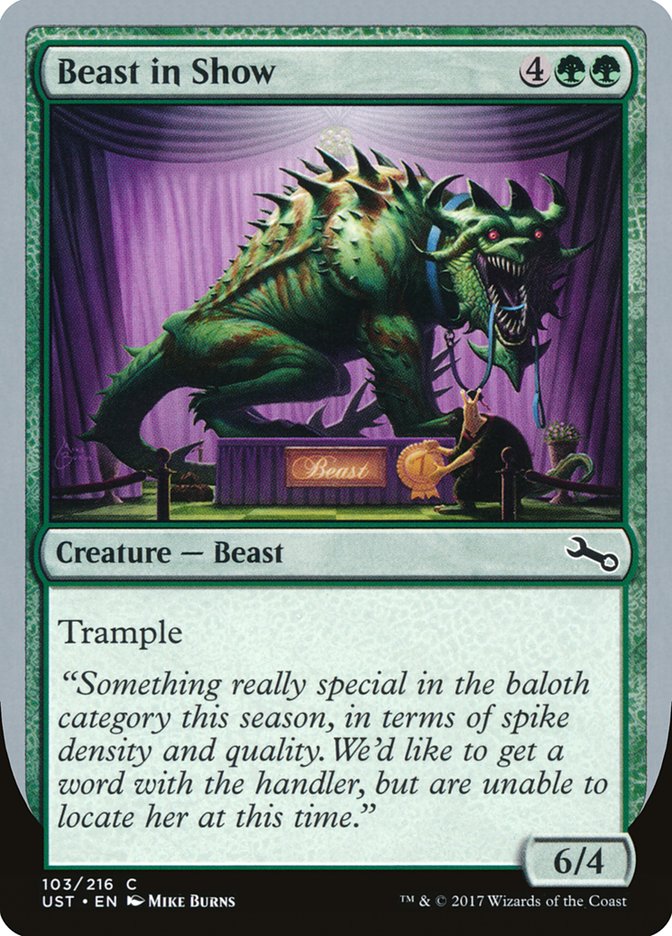 Beast in Show ("Something really special...") [Unstable] | Black Swamp Games