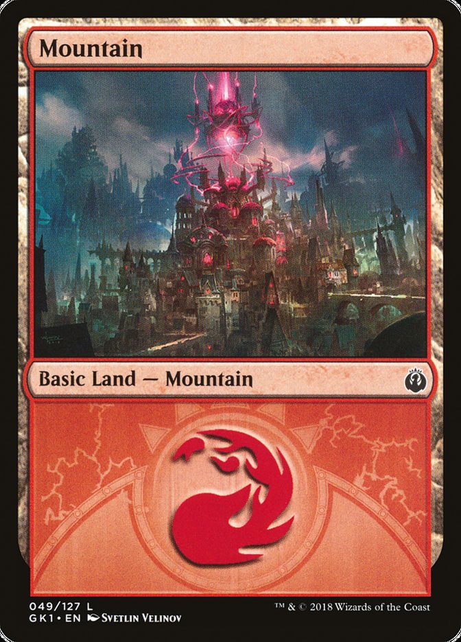Mountain (49) [Guilds of Ravnica Guild Kit] | Black Swamp Games