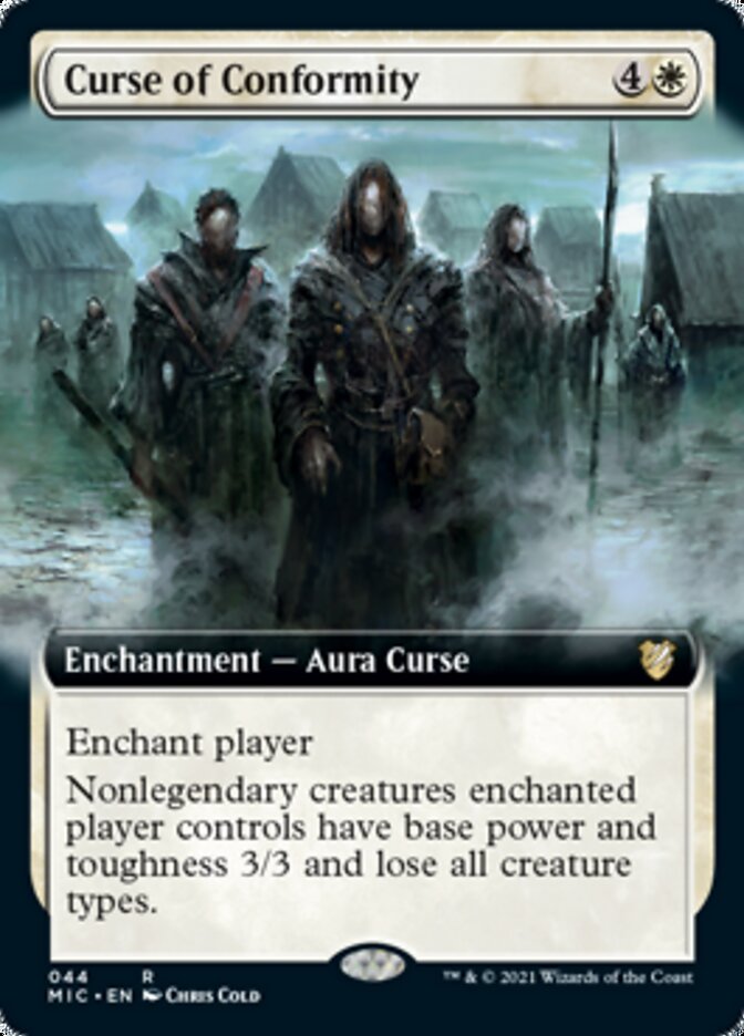 Curse of Conformity (Extended Art) [Innistrad: Midnight Hunt Commander] | Black Swamp Games