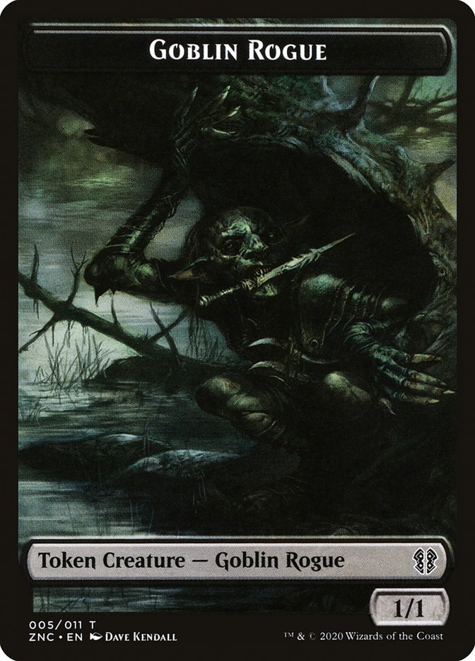 Faerie Rogue // Goblin Rogue Double-Sided Token [Zendikar Rising Commander Tokens] | Black Swamp Games