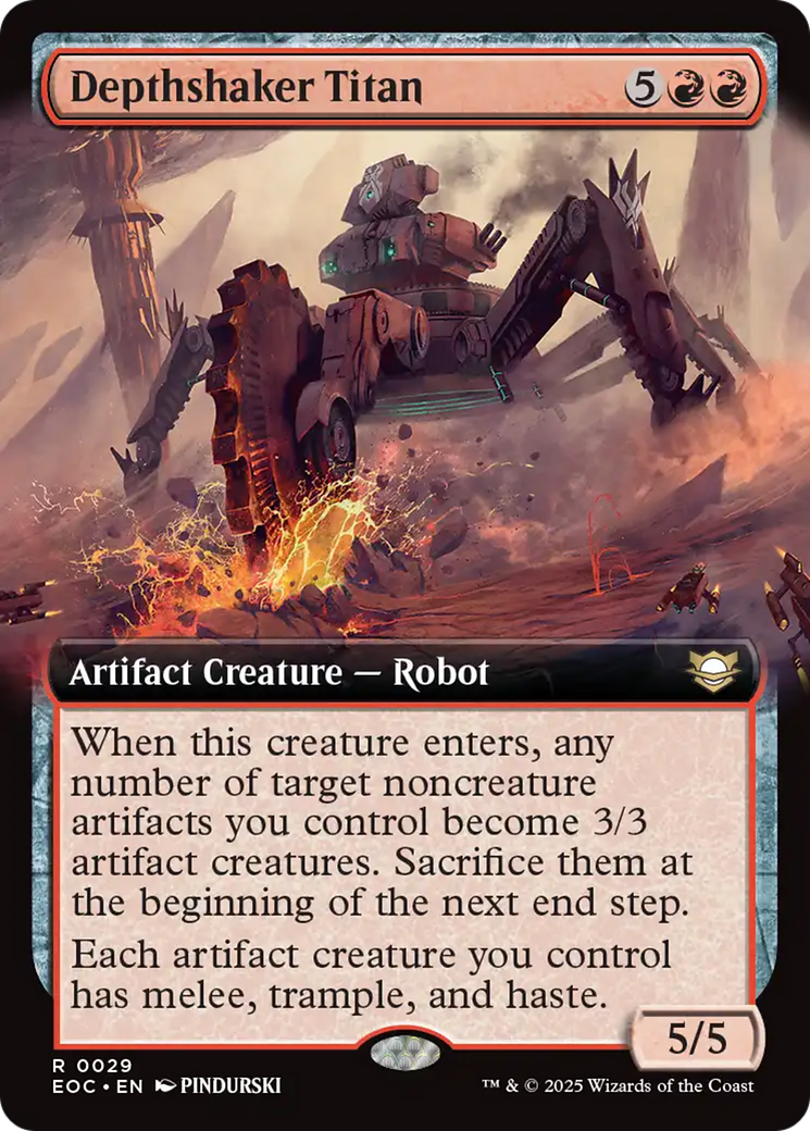 Depthshaker Titan (Extended Art) [Edge of Eternities Commander] | Black Swamp Games