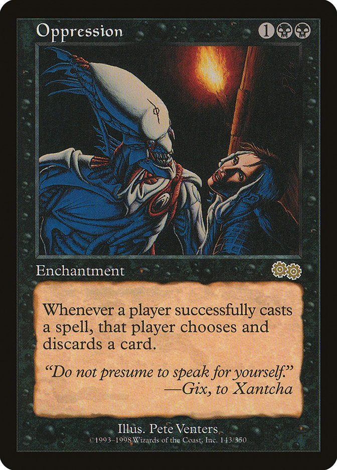 Oppression [Urza's Saga] | Black Swamp Games