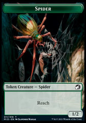 Wolf // Spider Double-Sided Token [Innistrad: Midnight Hunt Tokens] | Black Swamp Games