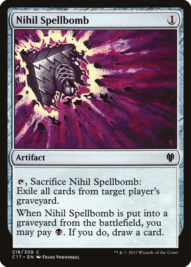 Nihil Spellbomb [Commander 2017] | Black Swamp Games
