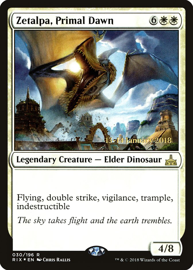 Zetalpa, Primal Dawn [Rivals of Ixalan Prerelease Promos] | Black Swamp Games