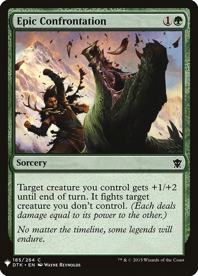 Epic Confrontation [Mystery Booster] | Black Swamp Games
