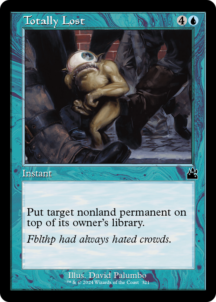 Totally Lost (Retro Frame) [Ravnica Remastered] | Black Swamp Games