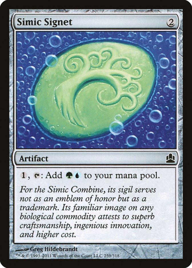 Simic Signet [Commander 2011] | Black Swamp Games