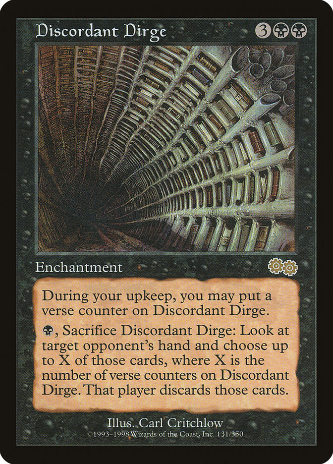 Discordant Dirge [Urza's Saga] | Black Swamp Games