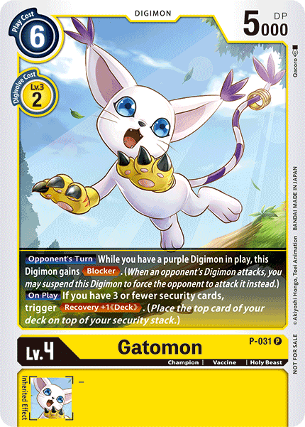 Gatomon [P-031] [Promotional Cards] | Black Swamp Games