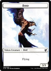 Bird (002) // Sculpture Double-Sided Token [Commander 2019 Tokens] | Black Swamp Games