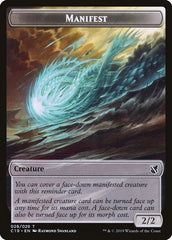 Saproling // Manifest Double-Sided Token [Commander 2019 Tokens] | Black Swamp Games