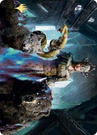Kolvori, God of Kinship Art Card (Gold-Stamped Signature) [Kaldheim Art Series] | Black Swamp Games