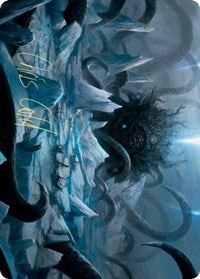 Icebreaker Kraken Art Card (Gold-Stamped Signature) [Kaldheim Art Series] | Black Swamp Games