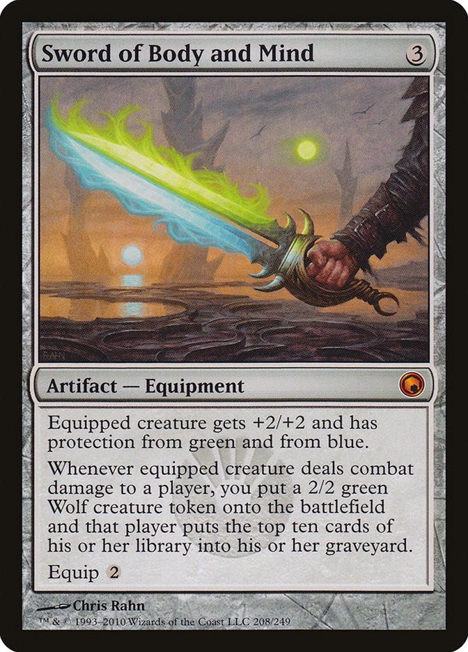 Sword of Body and Mind [Scars of Mirrodin] | Black Swamp Games