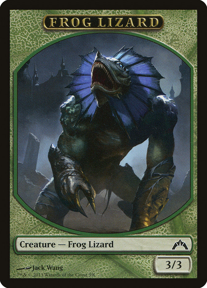 Frog Lizard Token [Gatecrash Tokens] | Black Swamp Games