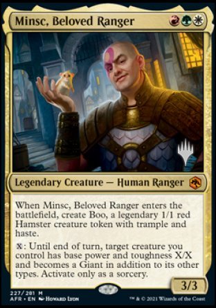 Minsc, Beloved Ranger (Promo Pack) [Dungeons & Dragons: Adventures in the Forgotten Realms Promos] | Black Swamp Games