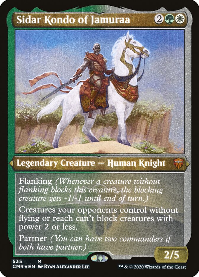 Sidar Kondo of Jamuraa (Etched) [Commander Legends] | Black Swamp Games