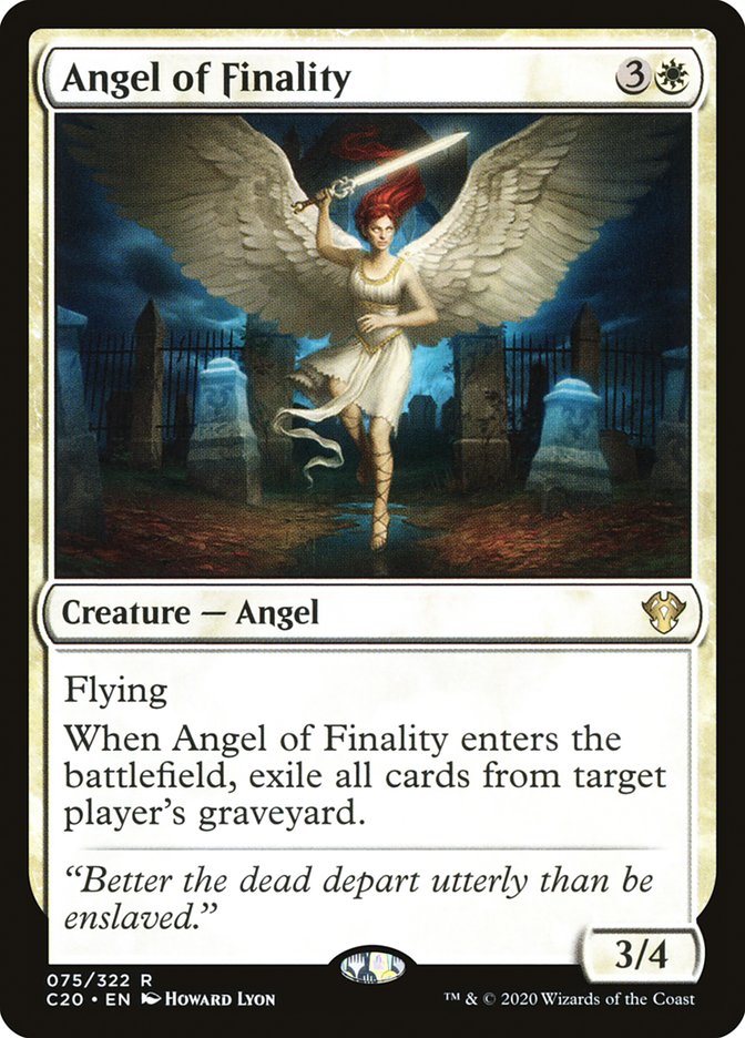 Angel of Finality [Commander 2020] | Black Swamp Games
