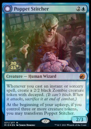 Poppet Stitcher // Poppet Factory [Innistrad: Midnight Hunt Prerelease Promos] | Black Swamp Games
