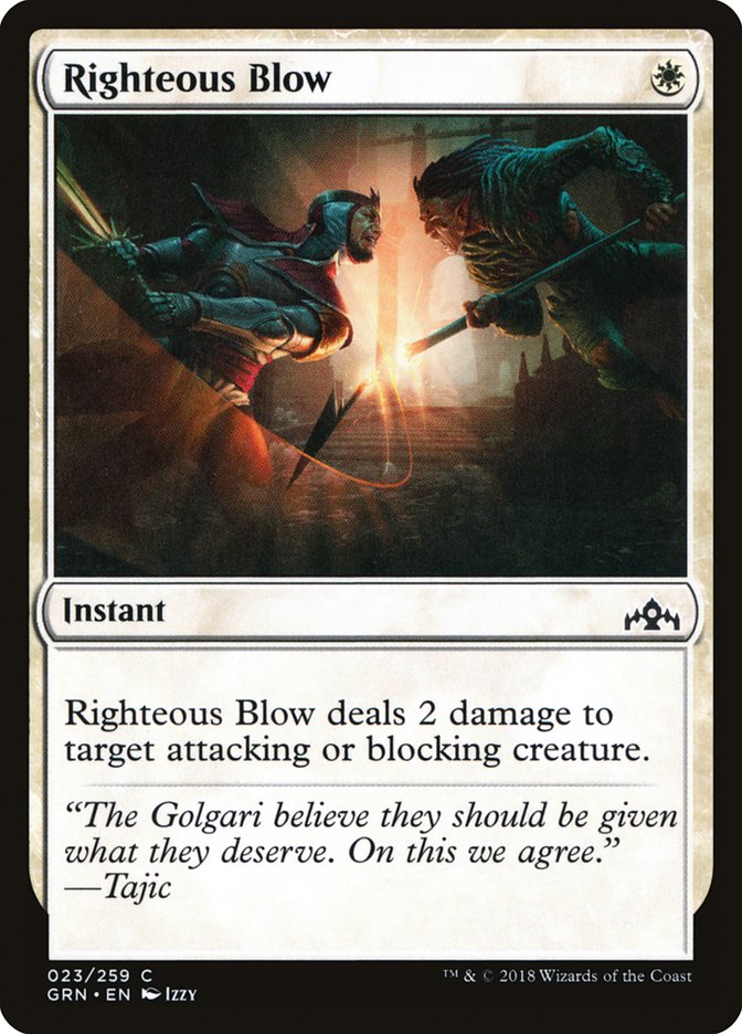 Righteous Blow [Guilds of Ravnica] | Black Swamp Games