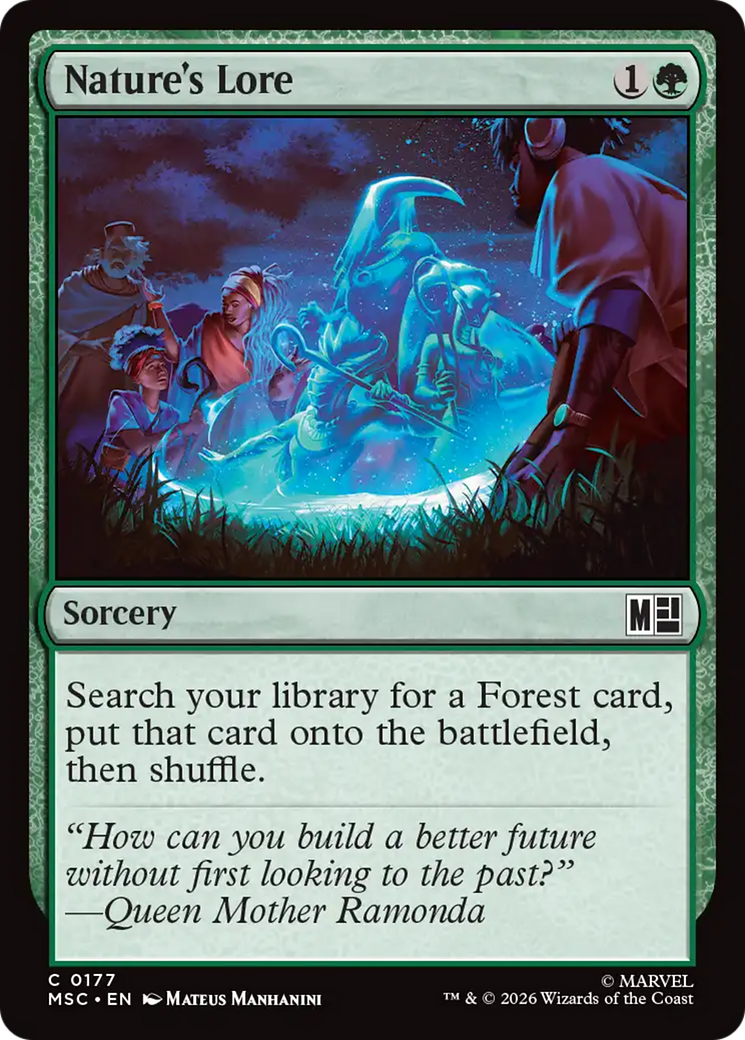 Nature's Lore (Surge Foil) [Marvel Super Heroes Commander] | Black Swamp Games